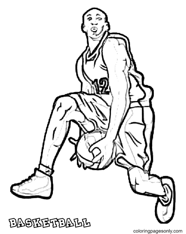 Basketball Coloring Pages Printable for Free Download