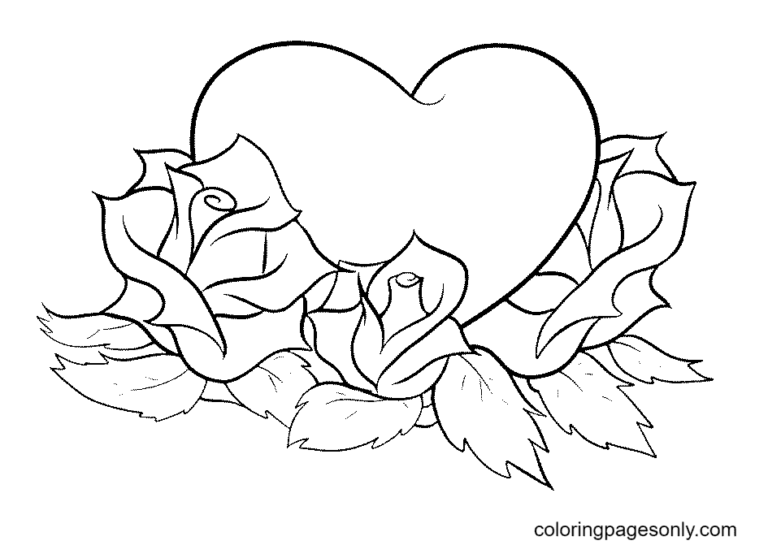 Heart Coloring Pages Printable for Free Download