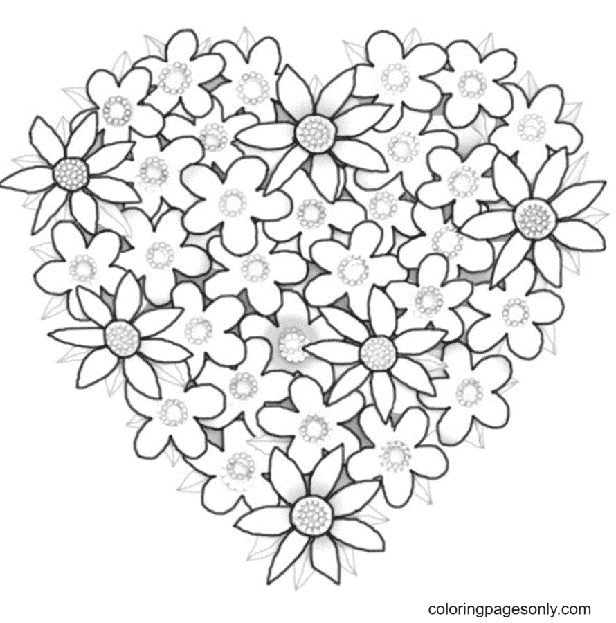 Heart Coloring Pages Printable for Free Download