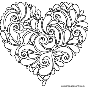 Heart Coloring Pages Printable for Free Download