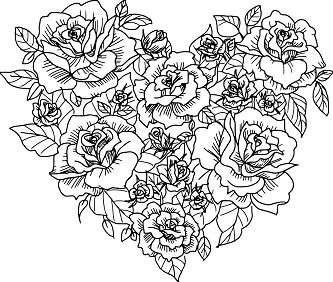 Mandala Rose Coloring Pages Vector Images (over 110)