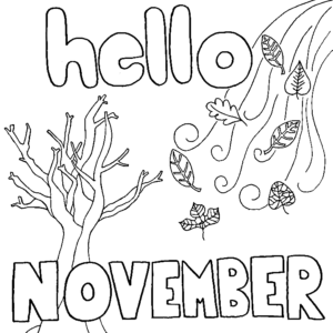 November Coloring Pages Printable for Free Download