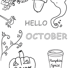 October Coloring Pages Printable for Free Download