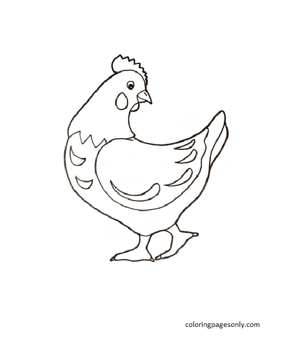 Chicken Coloring Pages Printable for Free Download