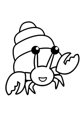 Hermit Crab Coloring Pages Printable for Free Download