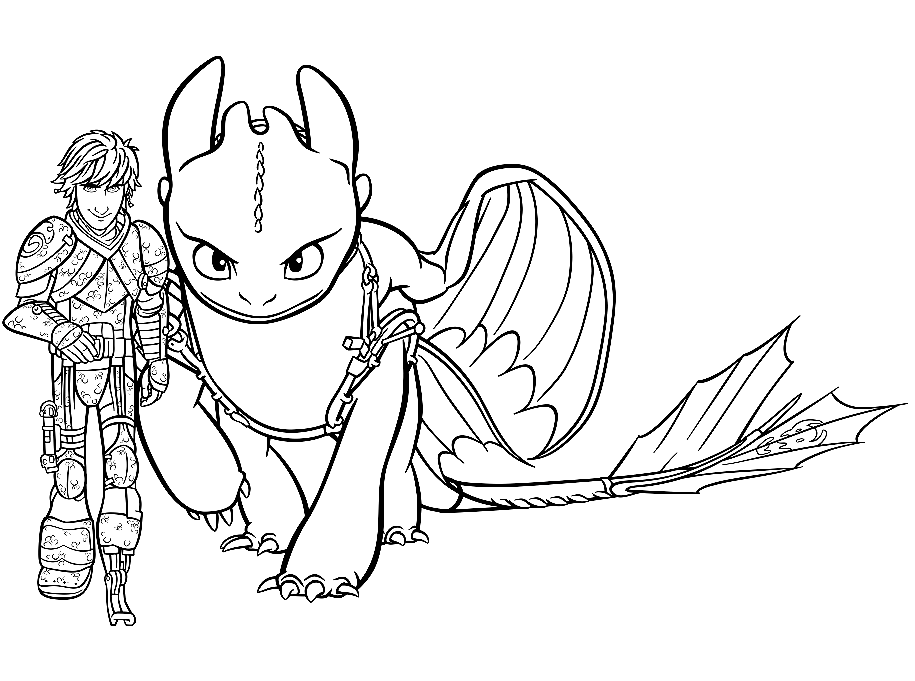 How to Train Your Dragon Coloring Pages Printable for Free Download