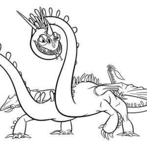how to train your dragon coloring pages zippleback