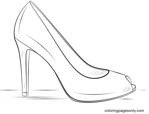 Shoe Coloring Pages Printable for Free Download