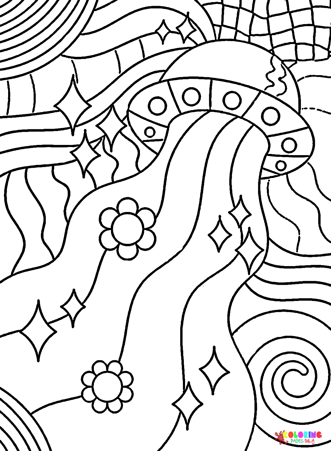 free starry night coloring pages to print