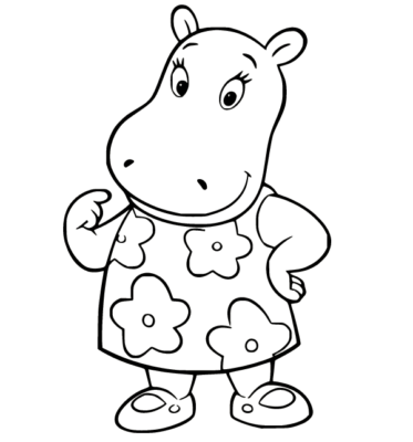 Hippo Coloring Pages Printable for Free Download