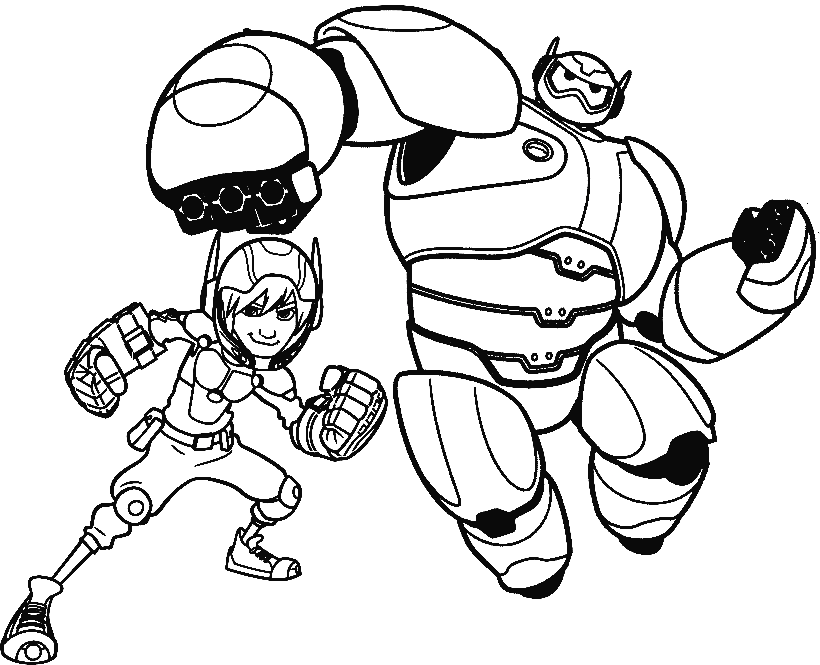 Big Hero 6 Coloring Pages Printable for Free Download
