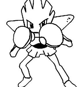 Hitmonlee Coloring Pages: Fun and Creative