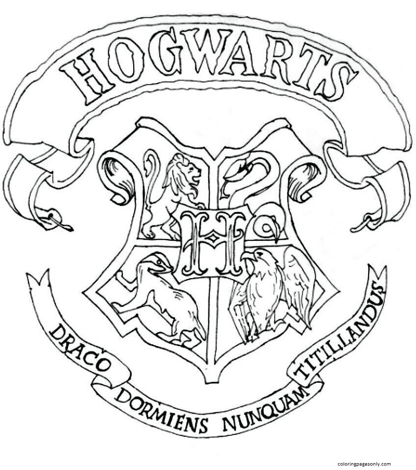 hogwarts coloring pages