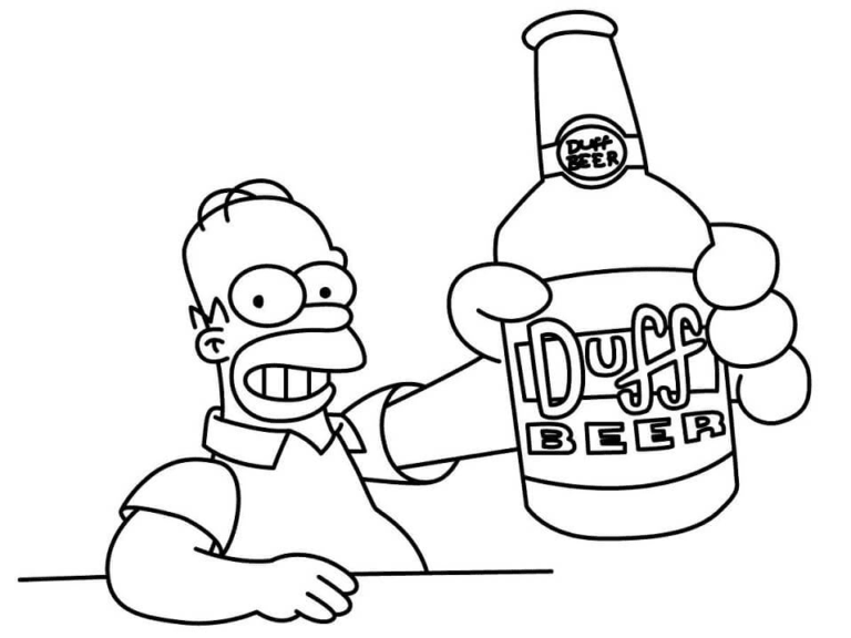 Simpsons Coloring Pages Printable for Free Download