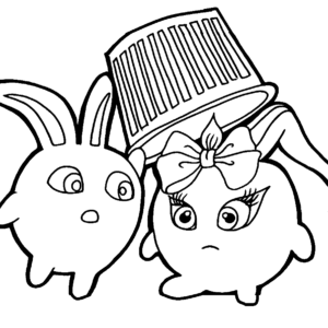 Sunny Bunnies Coloring Pages Printable for Free Download