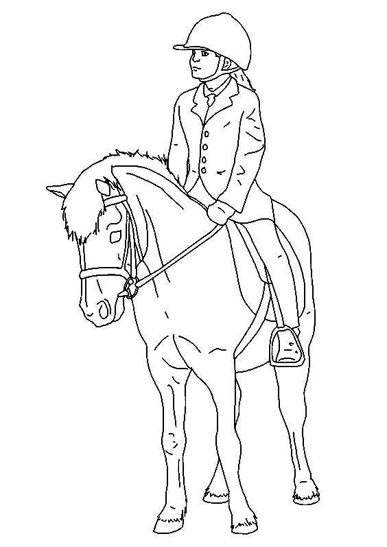 horse dressage coloring pages