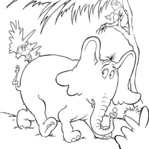 Horton Hears a Who Coloring Pages Printable for Free Download