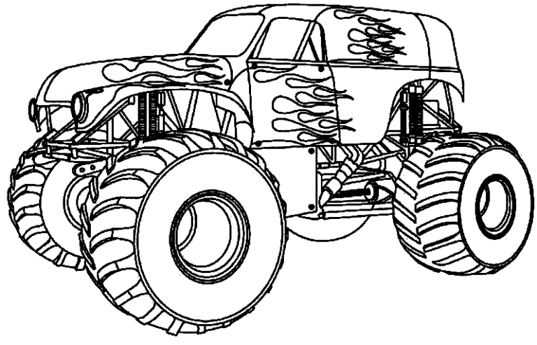 Hot Wheels Coloring Pages Printable for Free Download