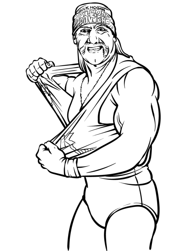 WWE Coloring Pages Printable for Free Download