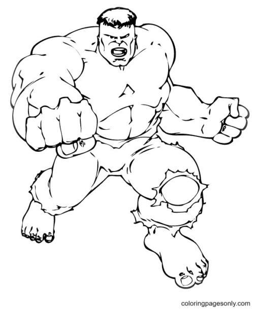 Hulk Coloring Pages Printable for Free Download