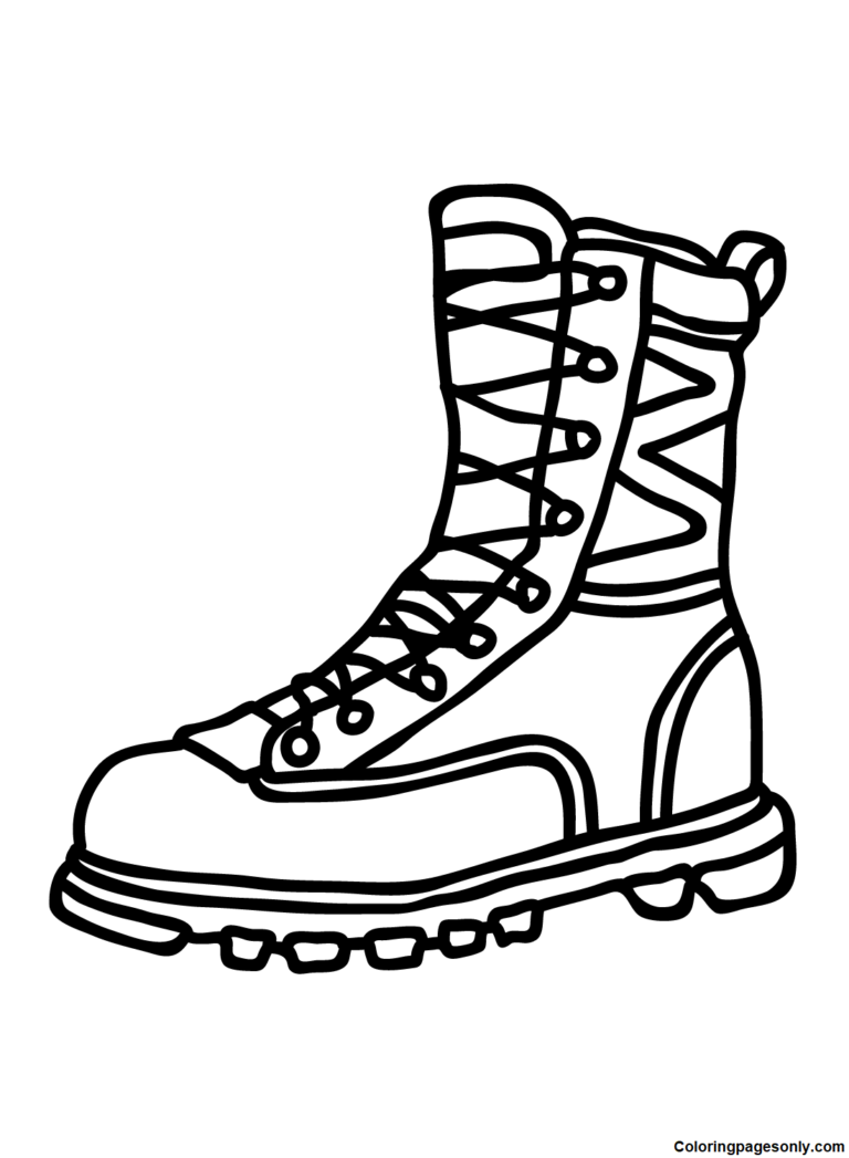 Boots Coloring Pages Printable for Free Download