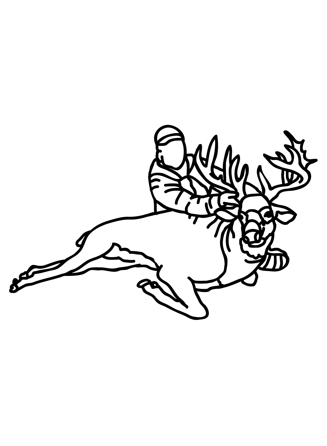 rifle hunting coloring pages