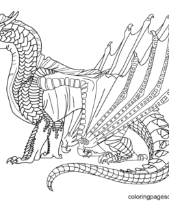 Wings Of Fire Coloring Pages Printable for Free Download