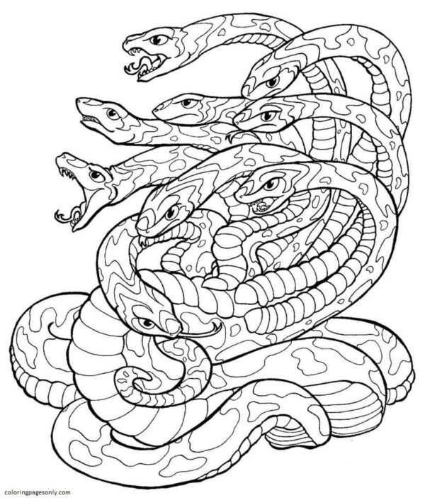 Hydra Coloring Pages Printable for Free Download