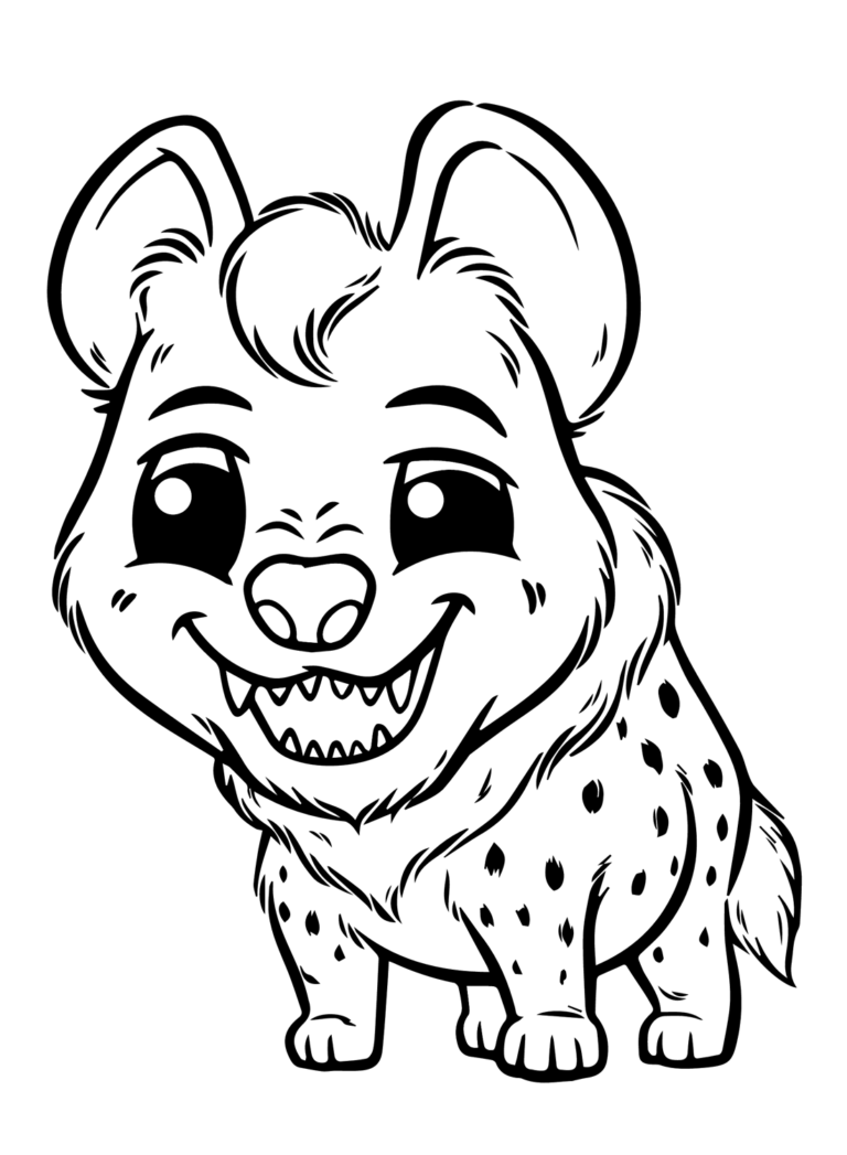 Hyena Coloring Pages Printable For Free Download