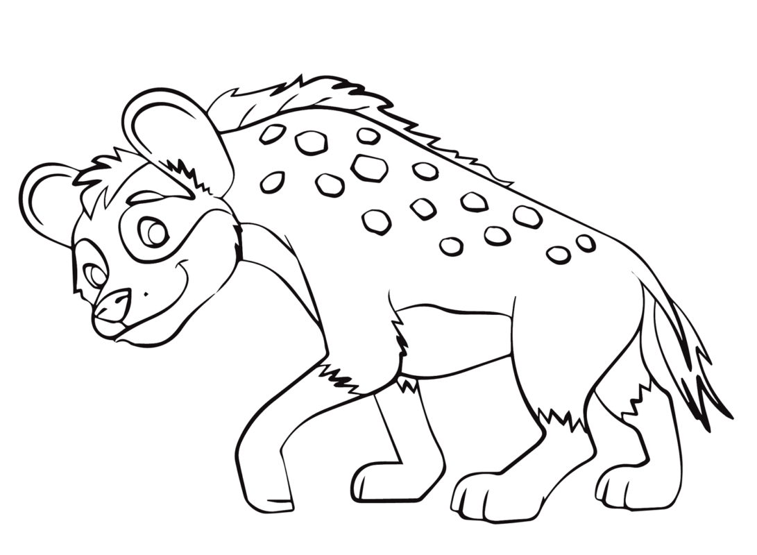 Hyena Coloring Pages Printable For Free Download