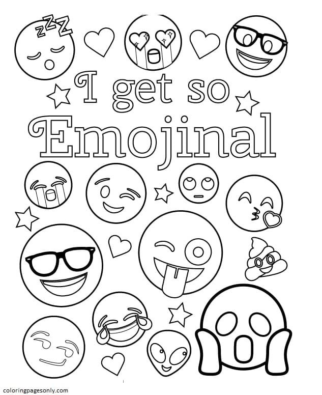 Emoji Coloring Pages Printable for Free Download