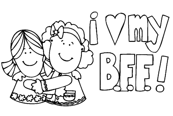 BFF Coloring Pages Printable for Free Download