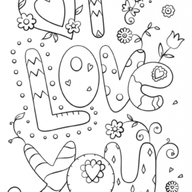 Love Coloring Pages Printable for Free Download