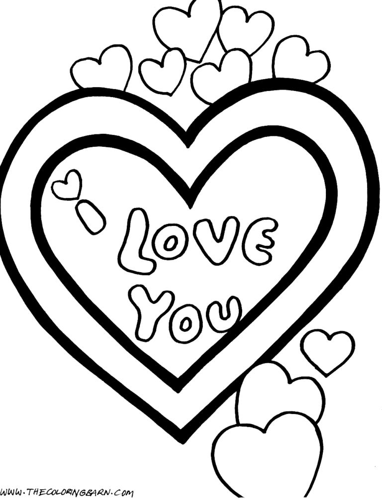 Love Coloring Pages Printable for Free Download