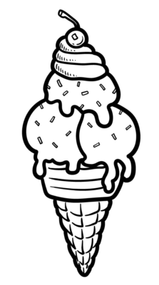 Ice Cream Coloring Pages Printable for Free Download