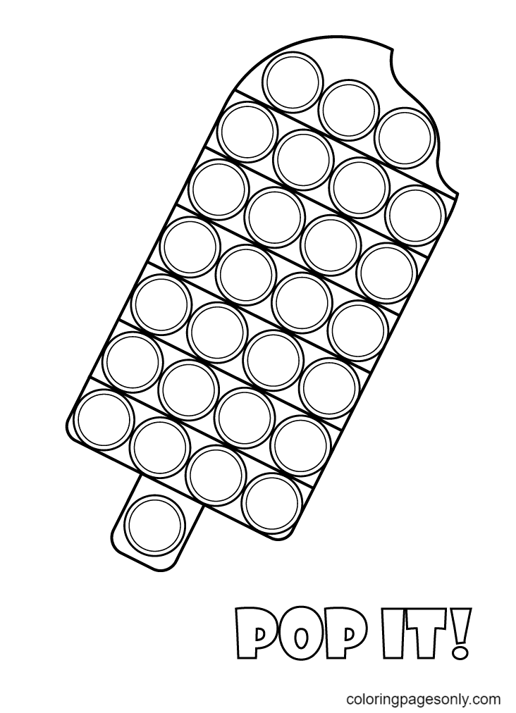 Pop It Coloring Pages Printable for Free Download
