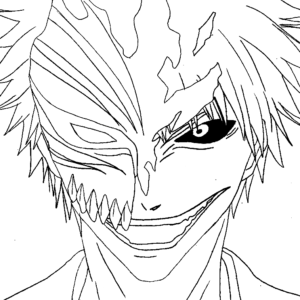 Abarai Renji from Manga Bleach coloring page | Free Printable Coloring Pages