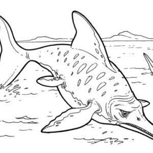 Ichthyosaur Coloring Pages Printable for Free Download