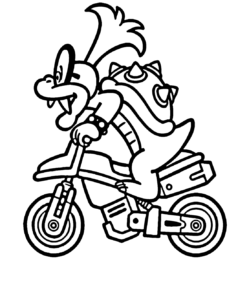 Mario Kart Coloring Pages Printable for Free Download