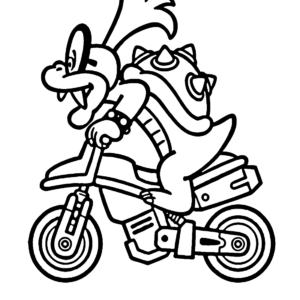 Mario Kart Coloring Pages Printable for Free Download