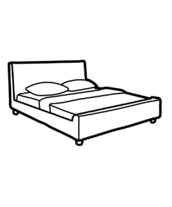 12+ Bed Coloring Pages