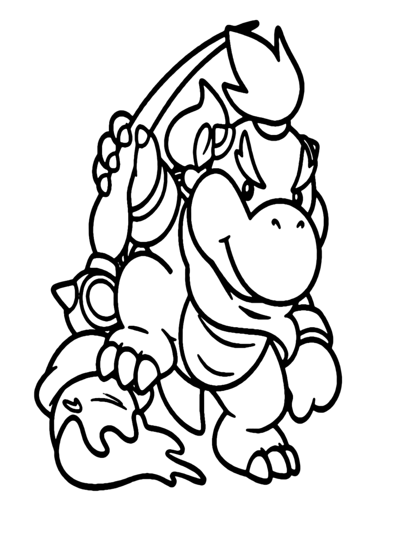 Bowser Jr Coloring Pages Printable for Free Download