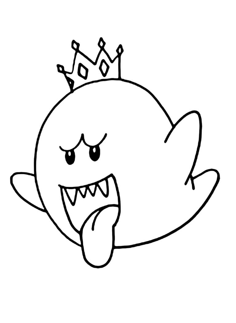 King Boo Coloring Pages Printable for Free Download