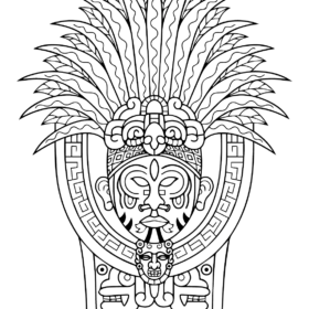 Maya civilization Coloring Pages Printable for Free Download