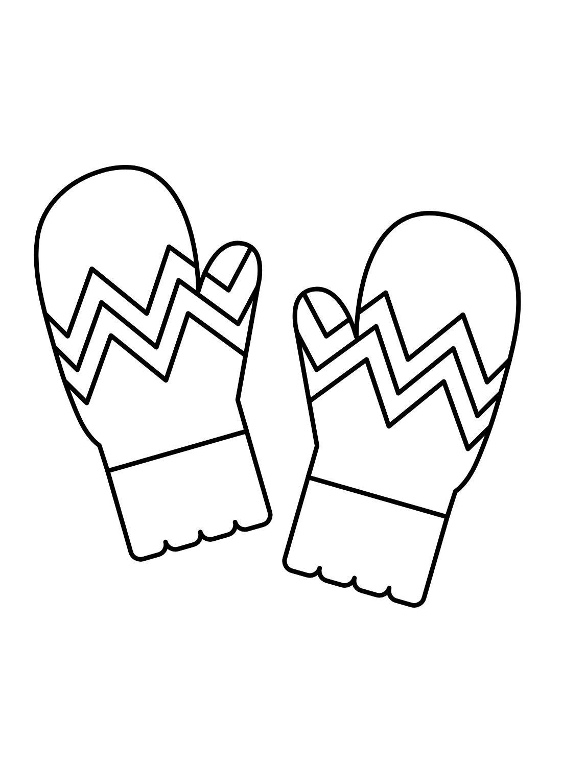 Mittens Coloring Pages Printable for Free Download