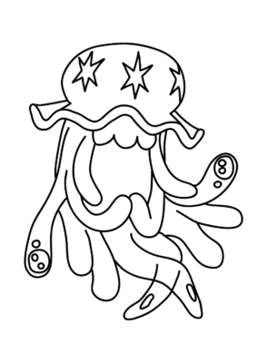 nihilego coloring page in pdf pokemon