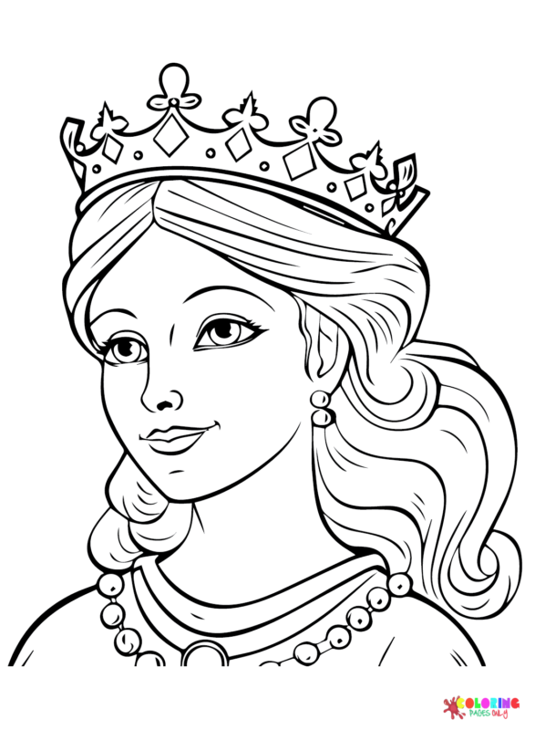 Queen Coloring Pages Printable for Free Download