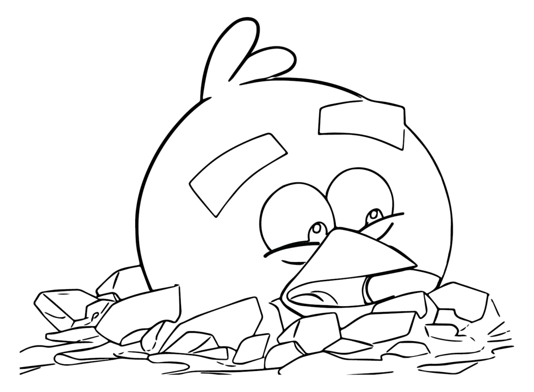 Red (Angry Bird) Coloring Pages Printable for Free Download