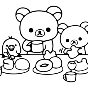 Rilakkuma Coloring Pages Printable for Free Download