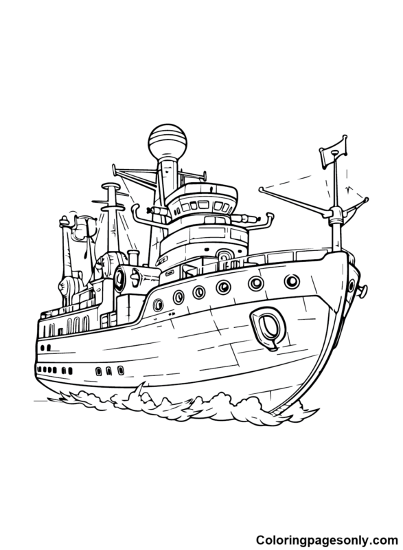 Ship Coloring Pages Printable for Free Download